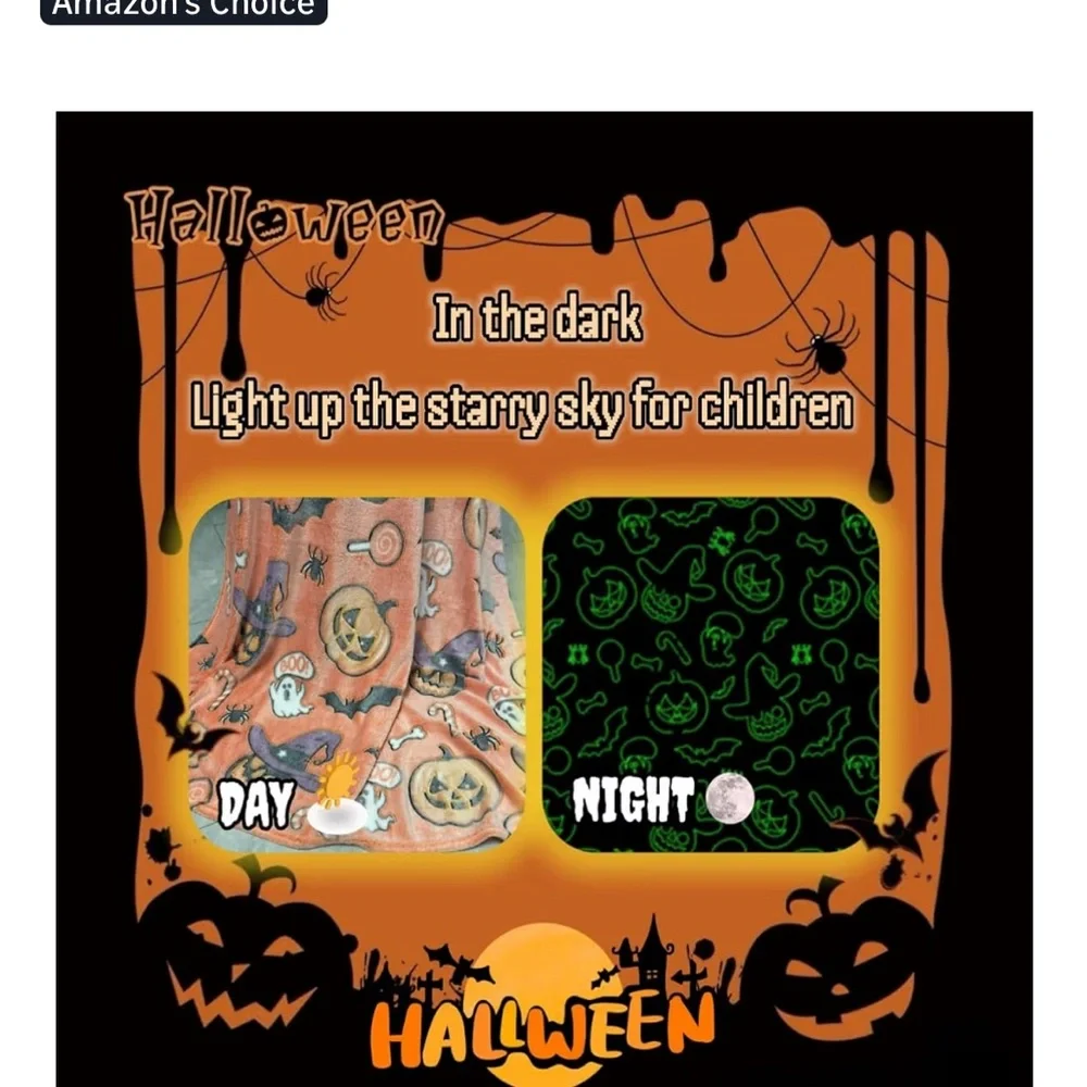Halloween Pumpkin Blanket